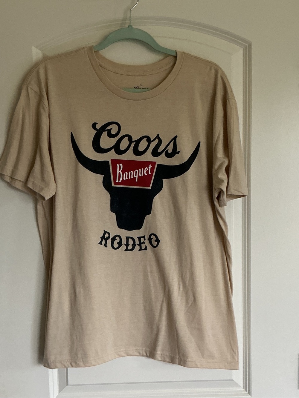 Coors Banquet Rodeo Graphic Tee - Beige